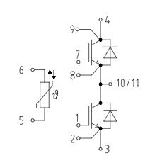 FF300R12ME4 Circuit Diagram